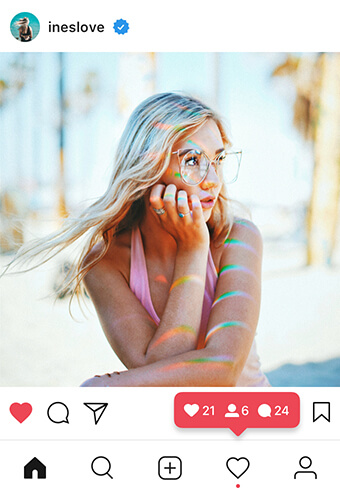 Ines love growing Instagram followers